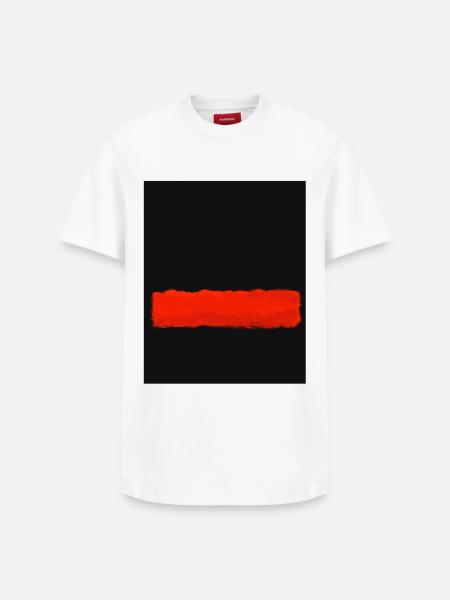 Rothko-Stil in digitalen Farben - Relaxed Unisex Supima Cotton T-Shirt – von SPREAD - Weiß