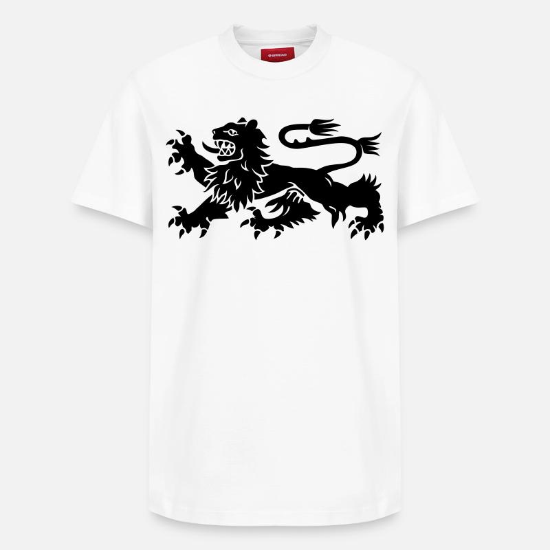 löwe - Relaxed Unisex Supima Cotton T-Shirt – von SPREAD - Weiß