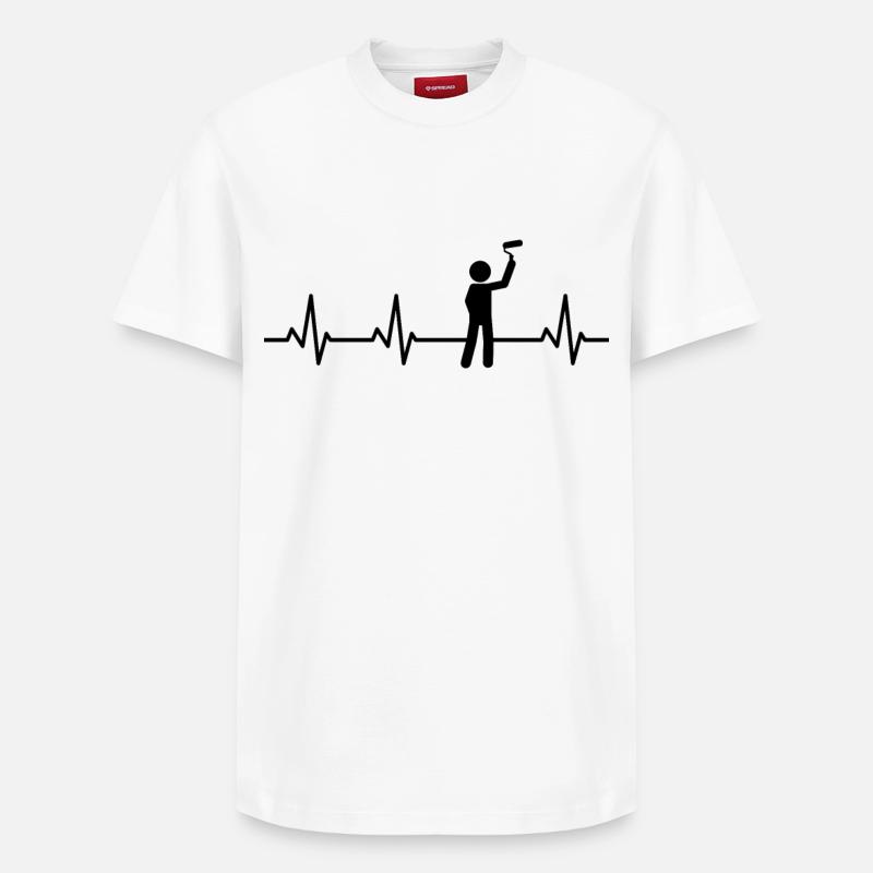 Drôle de peintre - T-shirt unisexe décontracté en coton Supima – de SPREAD - blanc