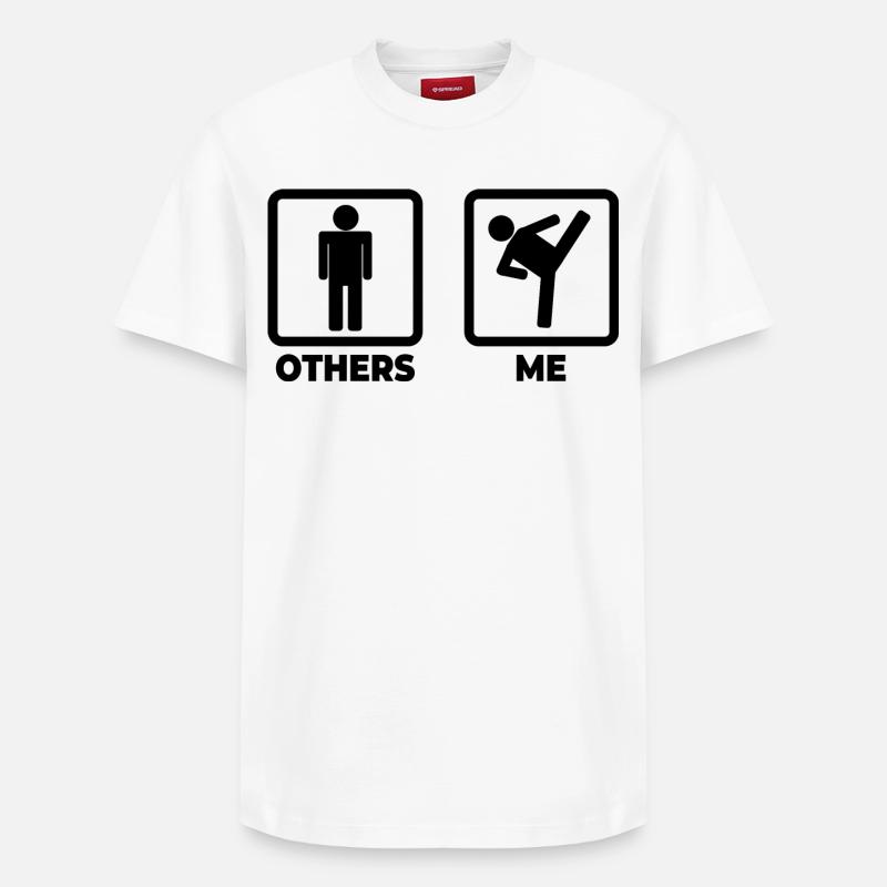 Figurine bâton Kickbox - T-shirt unisexe décontracté en coton Supima – de SPREAD - blanc