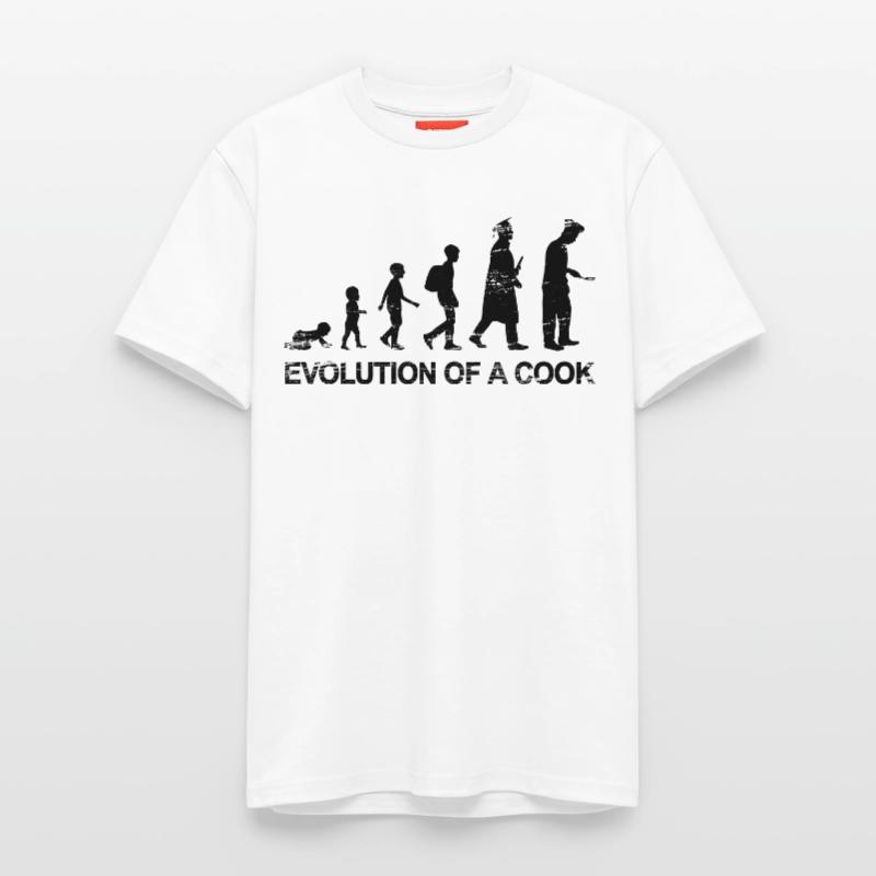 Évolution du chef T-shirt unisexe décontracté en coton Supima – de SPREAD