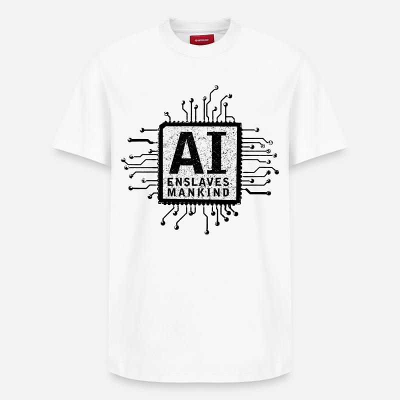 artificial intelligence - Relaxed Unisex Supima Cotton T-Shirt – von SPREAD - Weiß