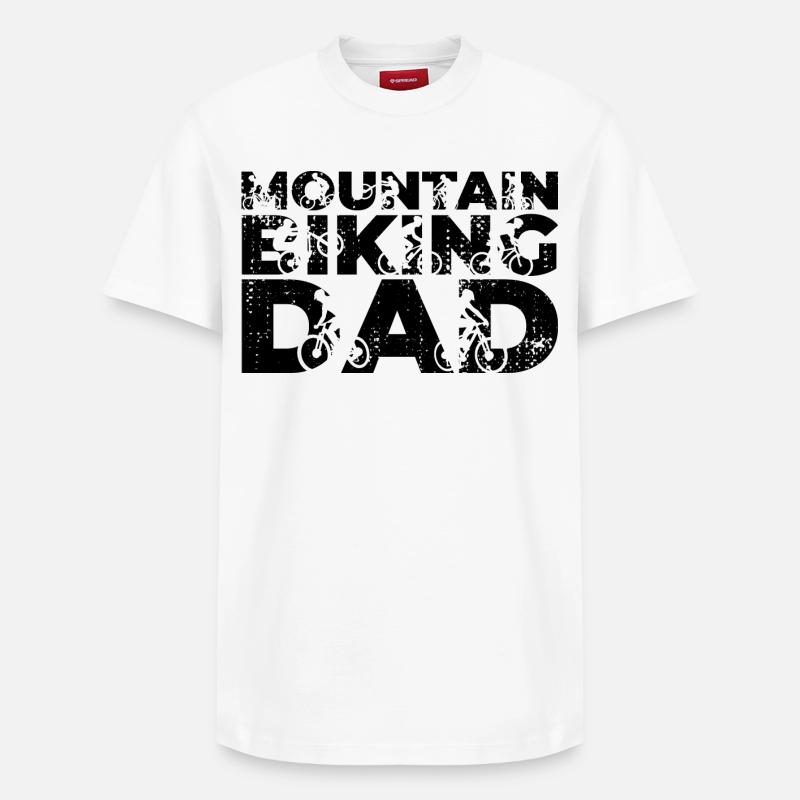 Papa VTT - T-shirt unisexe décontracté en coton Supima – de SPREAD - blanc