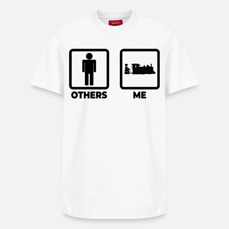 La vie d’un cheminot - T-shirt unisexe décontracté en coton Supima – de SPREAD - blanc