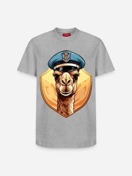 Polizei Kamel - Relaxed Unisex Supima Cotton T-Shirt – von SPREAD - Weiß