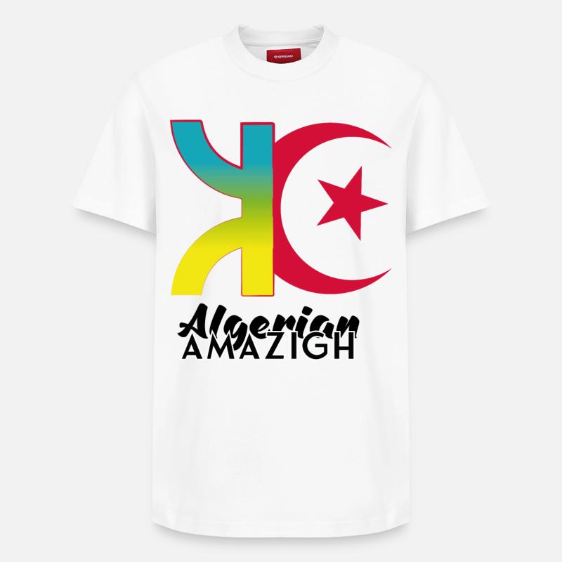 algerian amazigh - T-shirt unisexe décontracté en coton Supima – de SPREAD - blanc