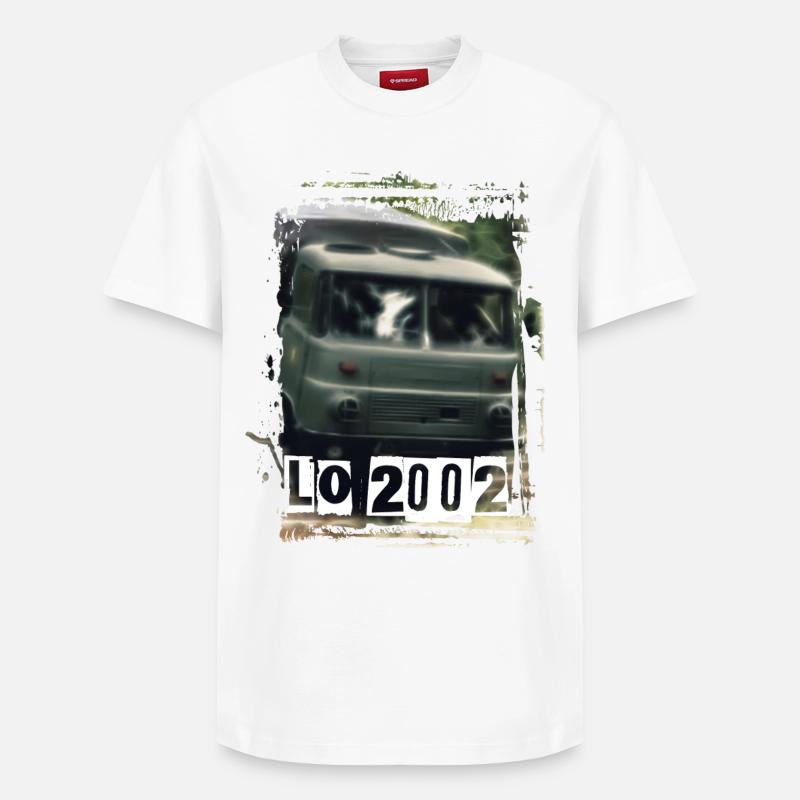 Robur LO 2002 RDA - T-shirt unisexe décontracté en coton Supima – de SPREAD - blanc