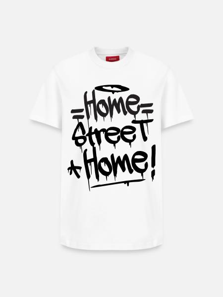 Home Street Home - Relaxed Unisex Supima Cotton T-Shirt – von SPREAD - Weiß