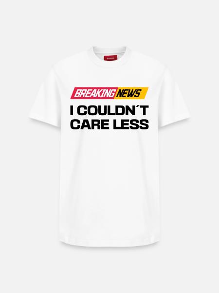 I don't care about the statement - Relaxed Unisex Supima Cotton T-Shirt – by SPREAD - white