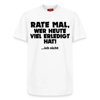 Lustige Sprüche Ist Mir Egal Gleichgültig - Relaxed Unisex Supima Cotton T-Shirt – von SPREAD - Weiß - Vorne - AI Model Female 172 dark (172cm) & AI Model Male 185 dark (185cm)
