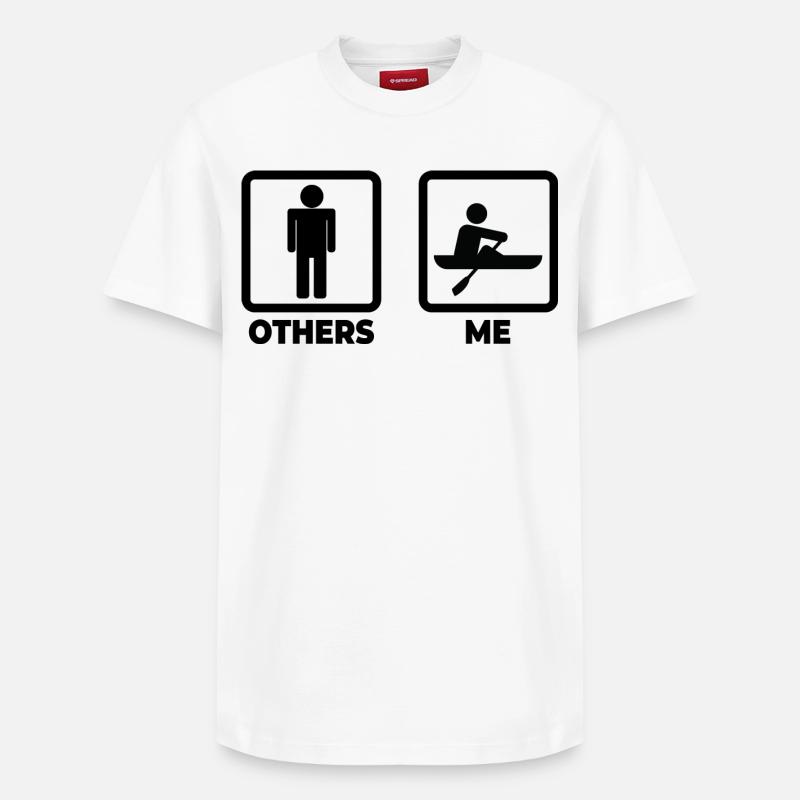 Ich als Ruderer - Relaxed Unisex Supima Cotton T-Shirt – von SPREAD - Weiß