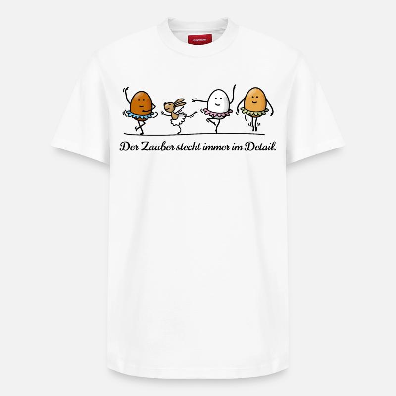 Ostern - Relaxed Unisex Supima Cotton T-Shirt – von SPREAD - Weiß