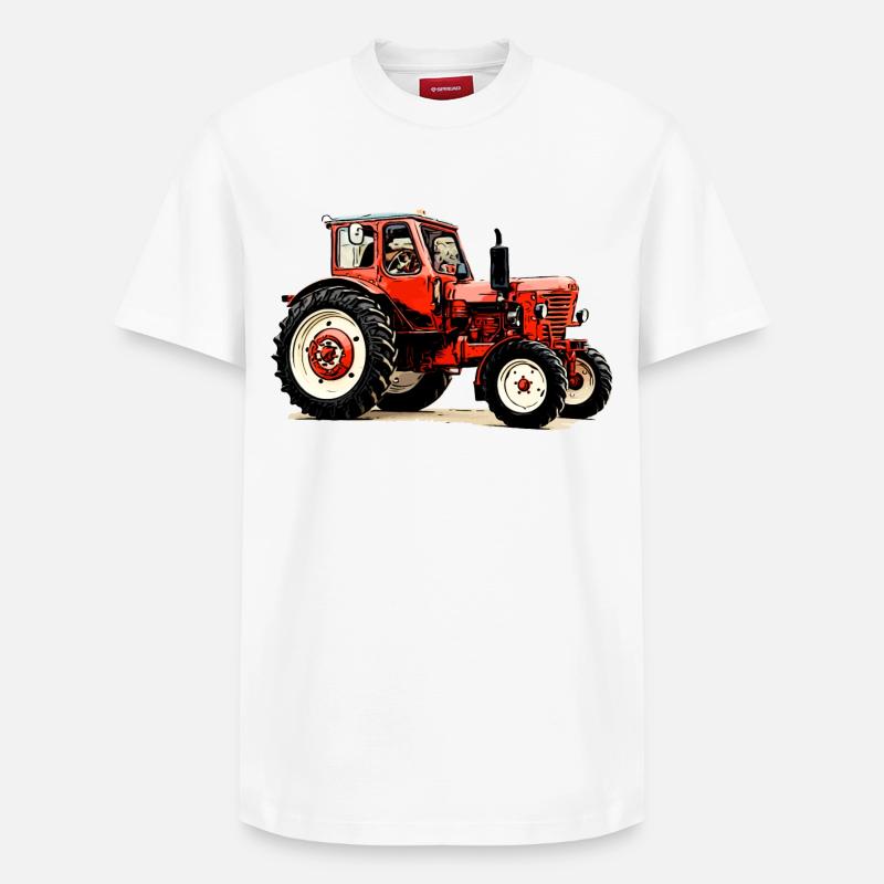 Biélorussie mts 50 - T-shirt unisexe décontracté en coton Supima – de SPREAD - blanc