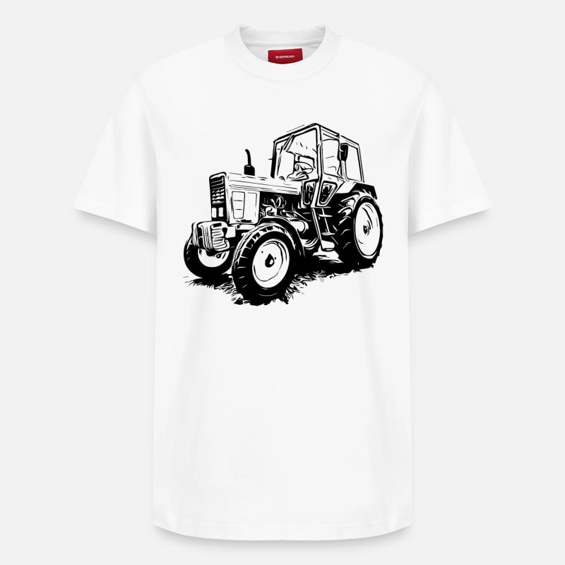 Belarus MTS 550 - Relaxed Unisex Supima Cotton T-Shirt – von SPREAD - Weiß