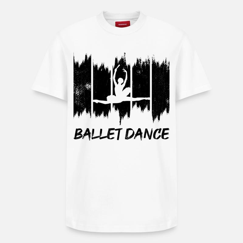 Danse classique - T-shirt unisexe décontracté en coton Supima – de SPREAD - blanc
