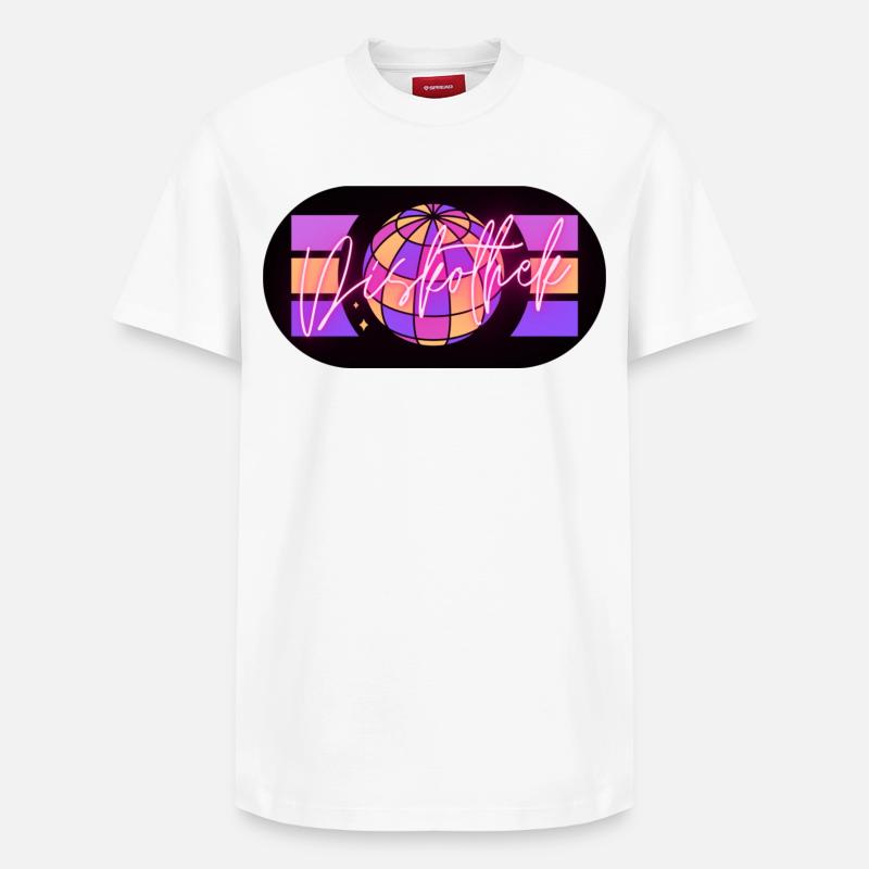 Disko - Relaxed Unisex Supima Cotton T-Shirt – von SPREAD - Weiß