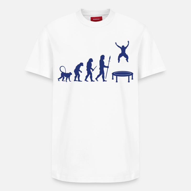 Développement du trampoline - T-shirt unisexe décontracté en coton Supima – de SPREAD - blanc