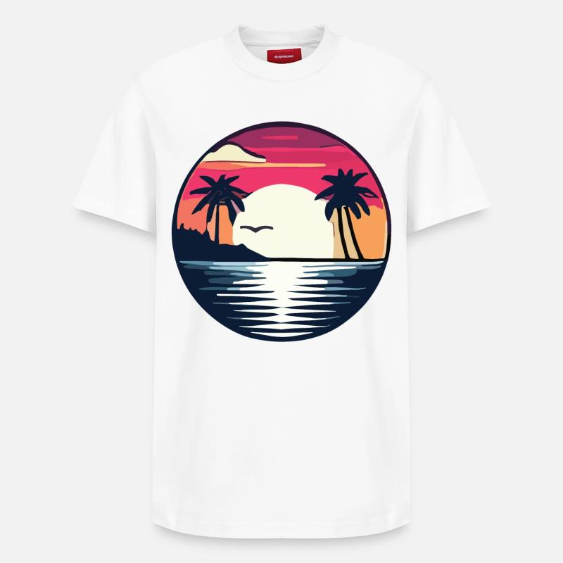 Été - T-shirt unisexe décontracté en coton Supima – de SPREAD - blanc