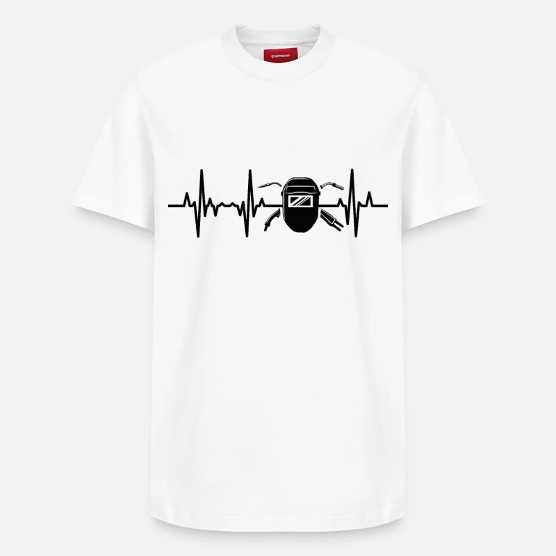 Machine à souder ECG - T-shirt unisexe décontracté en coton Supima – de SPREAD - blanc