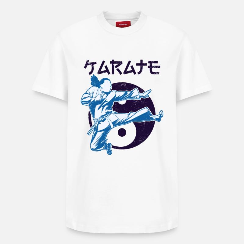 Karate - Relaxed Unisex Supima Cotton T-Shirt – von SPREAD - Weiß