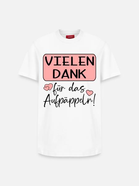 GUTE BESSERUNG - AUFPÄPPELN - Relaxed Unisex Supima Cotton T-Shirt – von SPREAD - Weiß