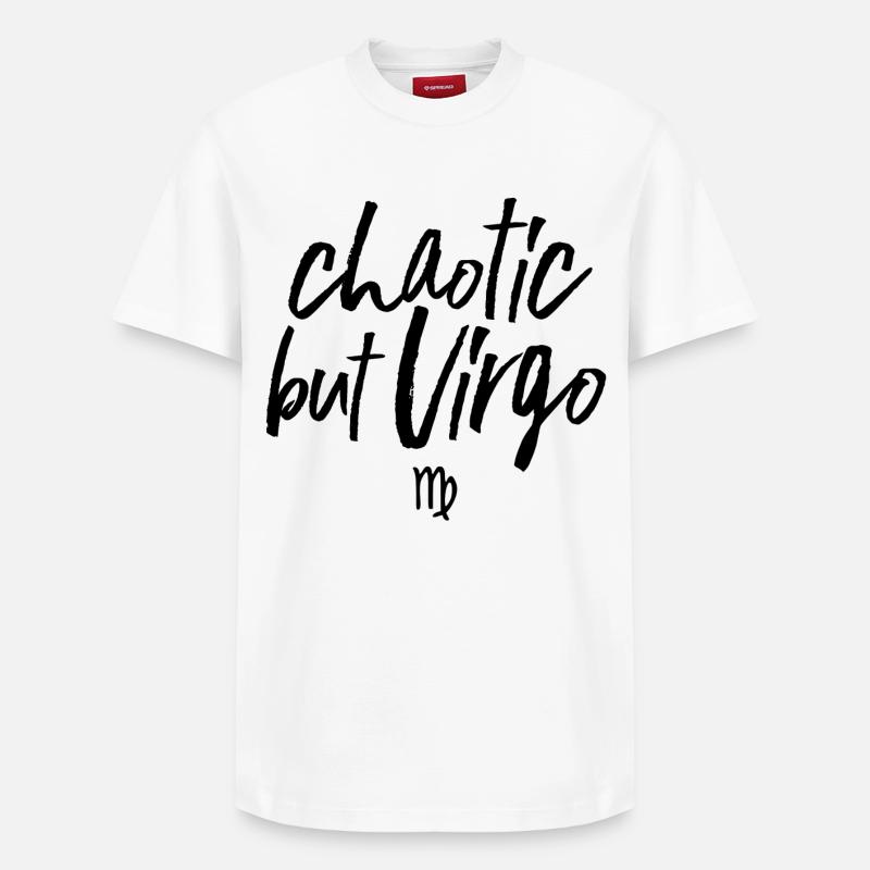 Astro chaotique mais Vierge - T-shirt unisexe décontracté en coton Supima – de SPREAD - blanc