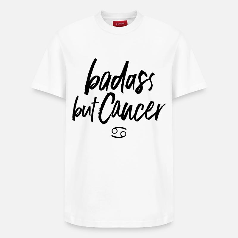 Astro Badass mais Cancer - T-shirt unisexe décontracté en coton Supima – de SPREAD - blanc