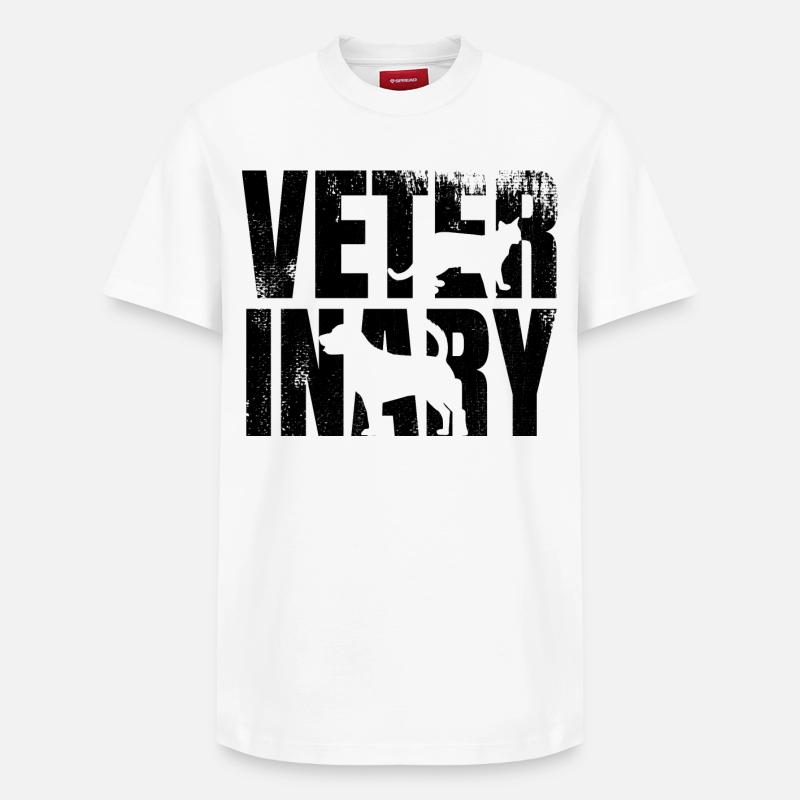 Tierarzt - Relaxed Unisex Supima Cotton T-Shirt – von SPREAD - Weiß