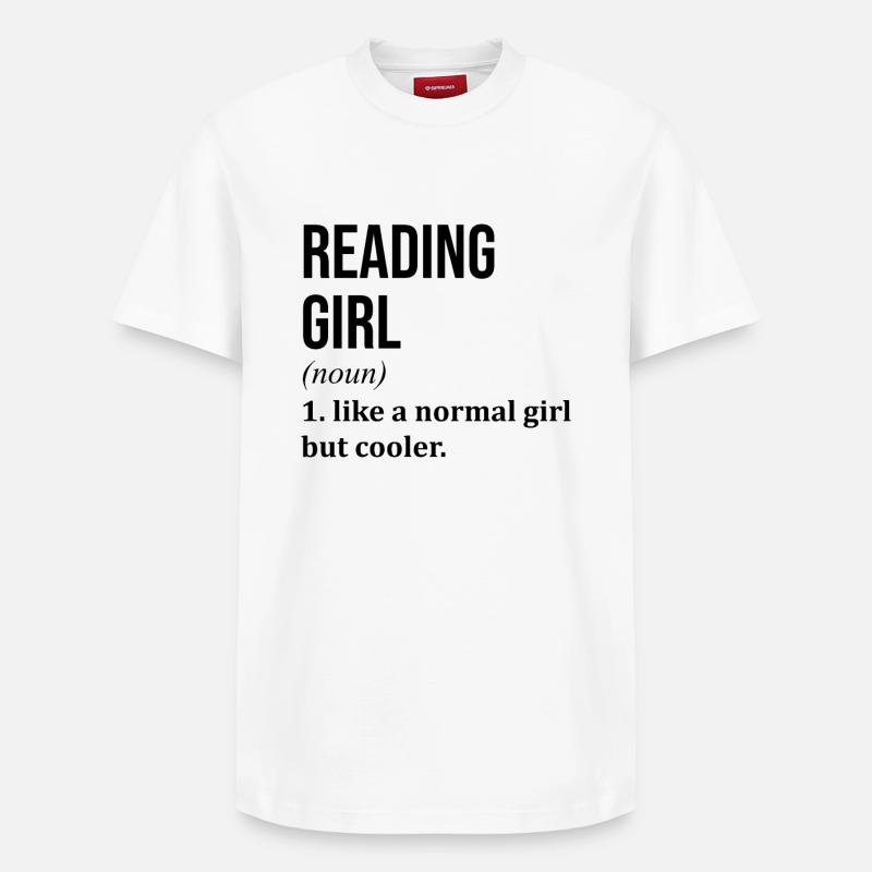 lecture - T-shirt unisexe décontracté en coton Supima – de SPREAD - blanc