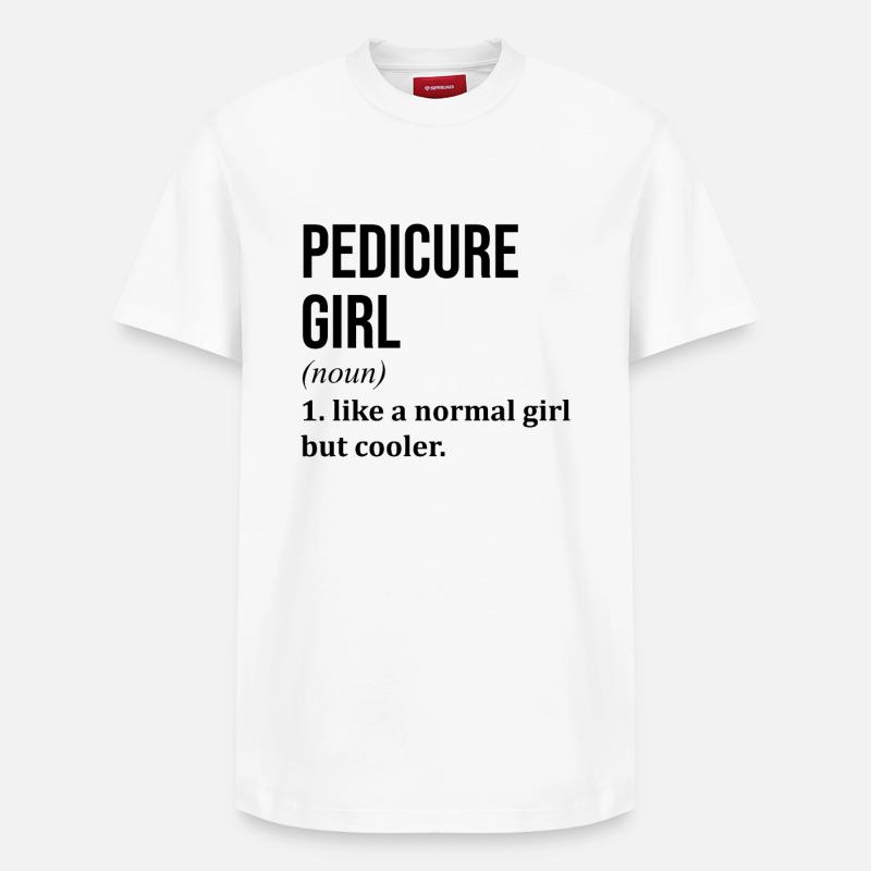 pédicure - T-shirt unisexe décontracté en coton Supima – de SPREAD - blanc
