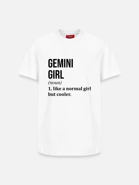 Gemini - Relaxed Unisex Supima Cotton T-Shirt – by SPREAD - white