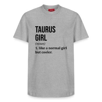 Taurus - Relaxed Unisex Supima Cotton T-Shirt – by SPREAD - white - Front - AI Model Female 172 dark (172cm) & AI Model Male 185 dark (185cm)