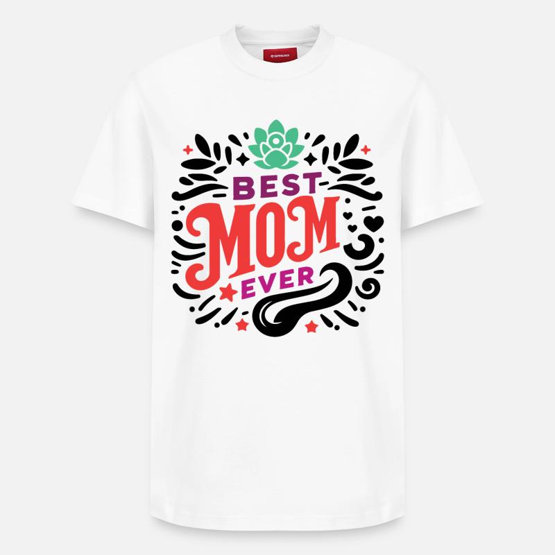 Beste Mutter aller Zeiten - Relaxed Unisex Supima Cotton T-Shirt – von SPREAD - Weiß