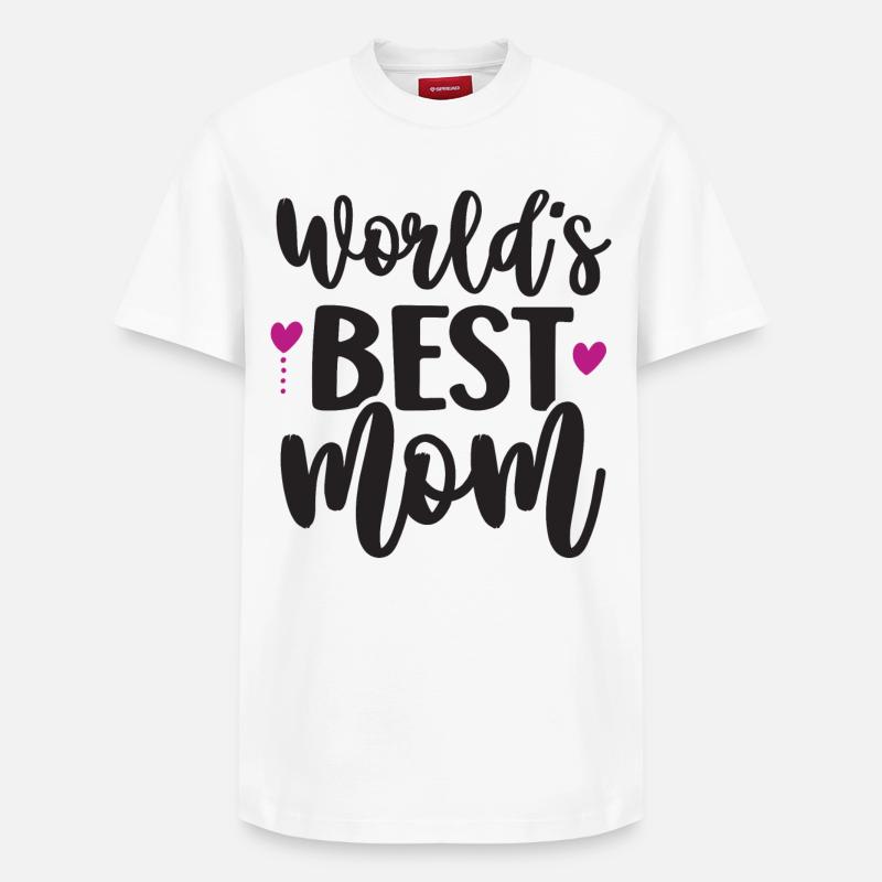 Die beste Mutter der Welt - Relaxed Unisex Supima Cotton T-Shirt – von SPREAD - Weiß