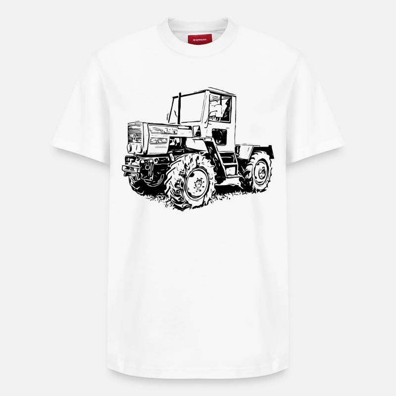 MB trac 800 - T-shirt unisexe décontracté en coton Supima – de SPREAD - blanc