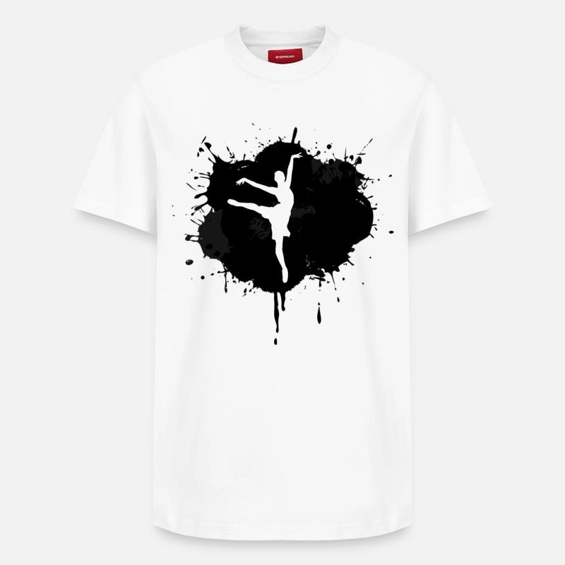 Ballerine - T-shirt unisexe décontracté en coton Supima – de SPREAD - blanc