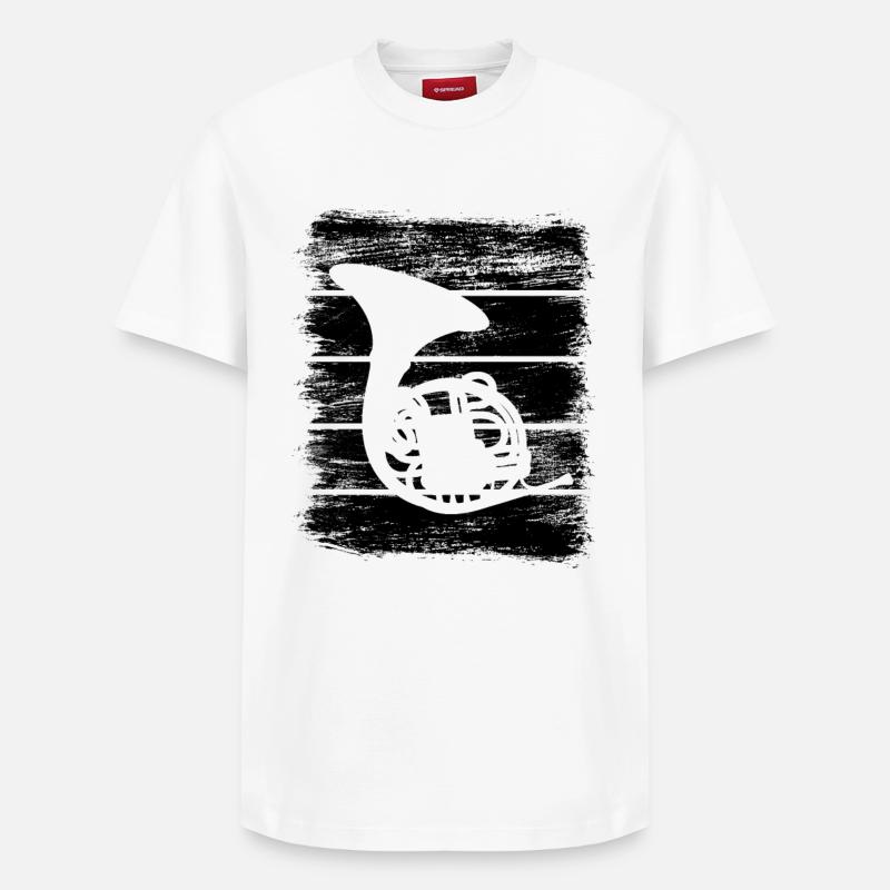 Clairon - T-shirt unisexe décontracté en coton Supima – de SPREAD - blanc