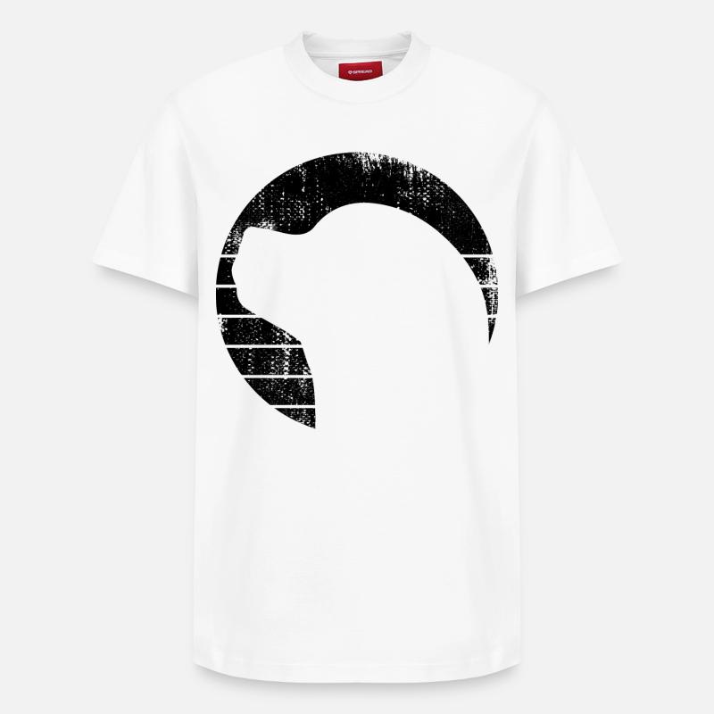 Chien - T-shirt unisexe décontracté en coton Supima – de SPREAD - blanc