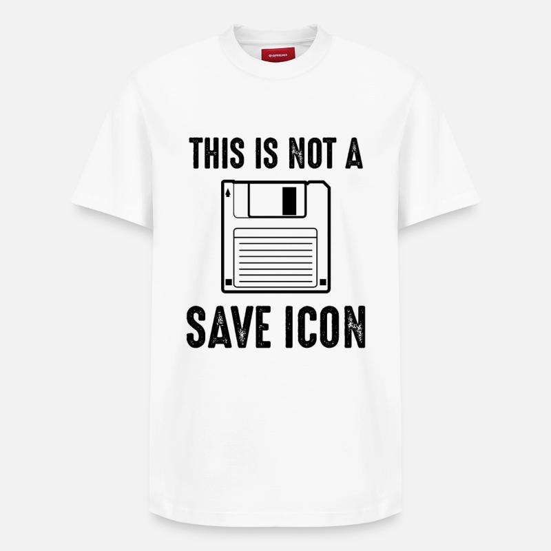 Computer Joke - Relaxed Unisex Supima Cotton T-Shirt – by SPREAD - white