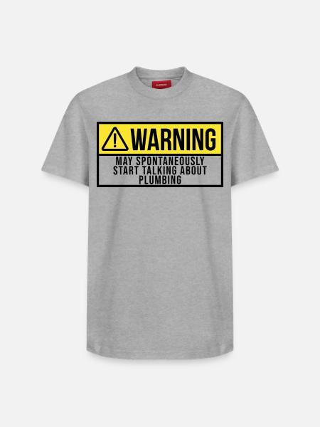 Plumbing Plumbing Plumbing - Relaxed Unisex Supima Cotton T-Shirt – by SPREAD - white