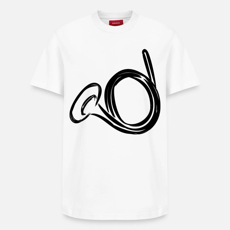 Clairon - T-shirt unisexe décontracté en coton Supima – de SPREAD - blanc