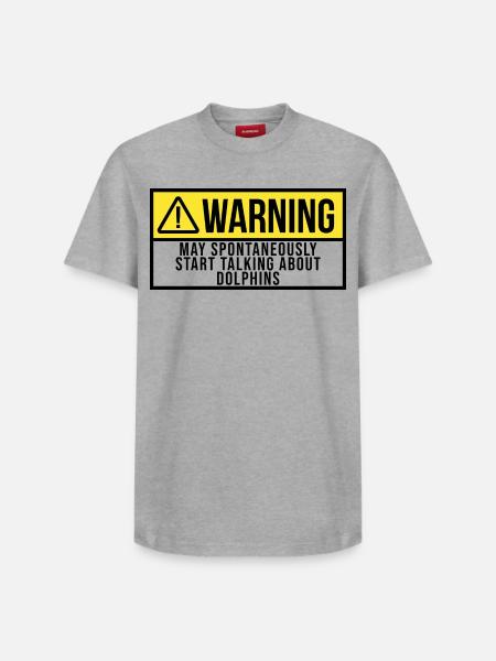 Dolphin Dolphin Dolphin - Relaxed Unisex Supima Cotton T-Shirt – by SPREAD - white