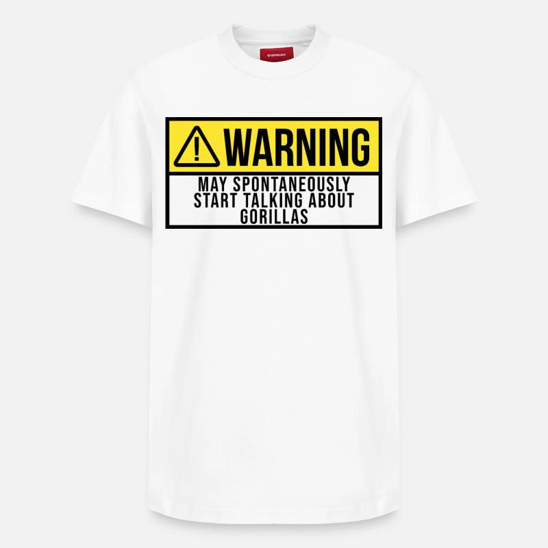 Gorilla - Relaxed Unisex Supima Cotton T-Shirt – by SPREAD - white