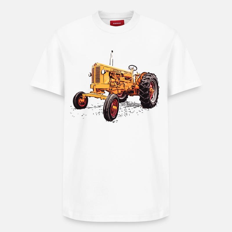 Tracteur Minneapolis - T-shirt unisexe décontracté en coton Supima – de SPREAD - blanc