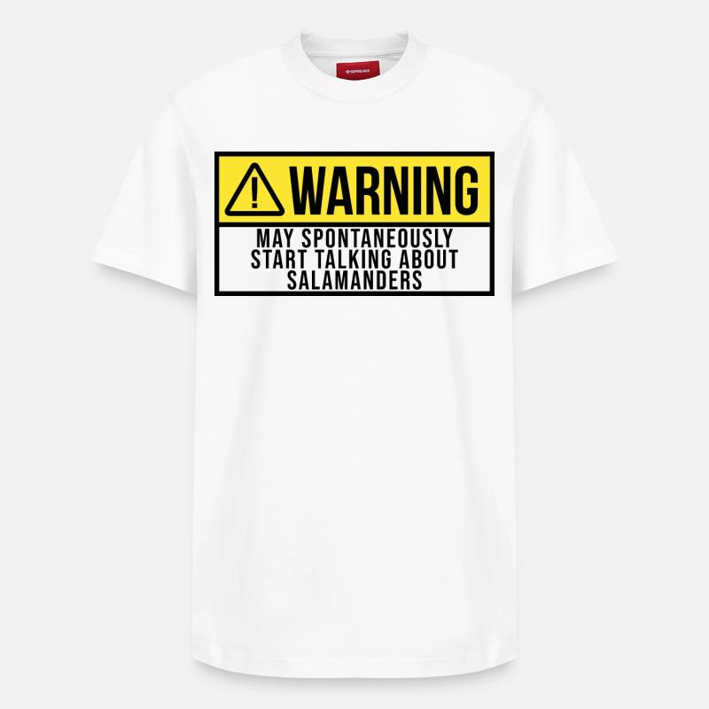 Salamander - Relaxed Unisex Supima Cotton T-Shirt – von SPREAD - Weiß