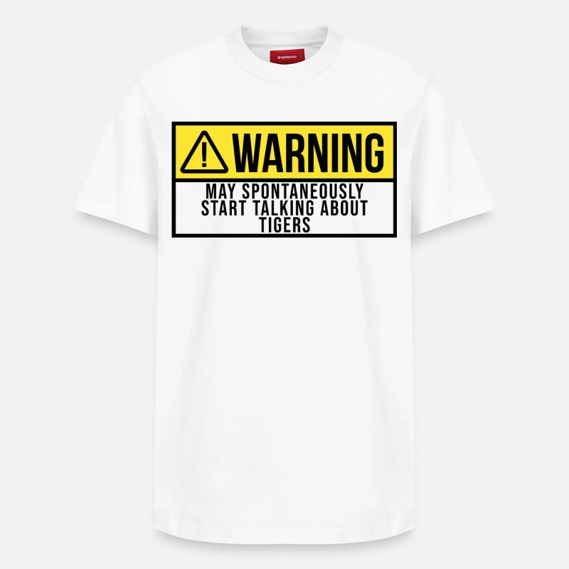 Tiger - Relaxed Unisex Supima Cotton T-Shirt – by SPREAD - white
