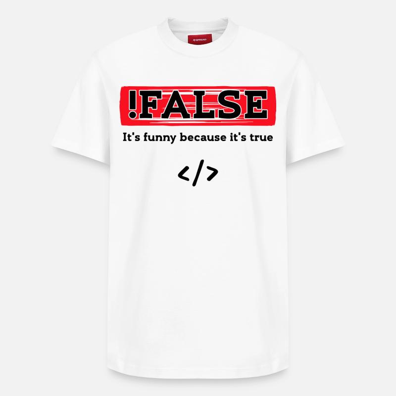 Code Debug Programmeur Développeur Dictons amusants - T-shirt unisexe décontracté en coton Supima – de SPREAD - blanc