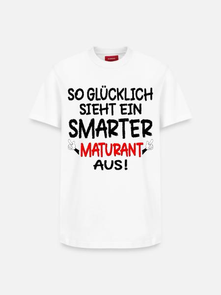 MATURA MATURANT GLÜCKLICH - Relaxed Unisex Supima Cotton T-Shirt – von SPREAD - Weiß