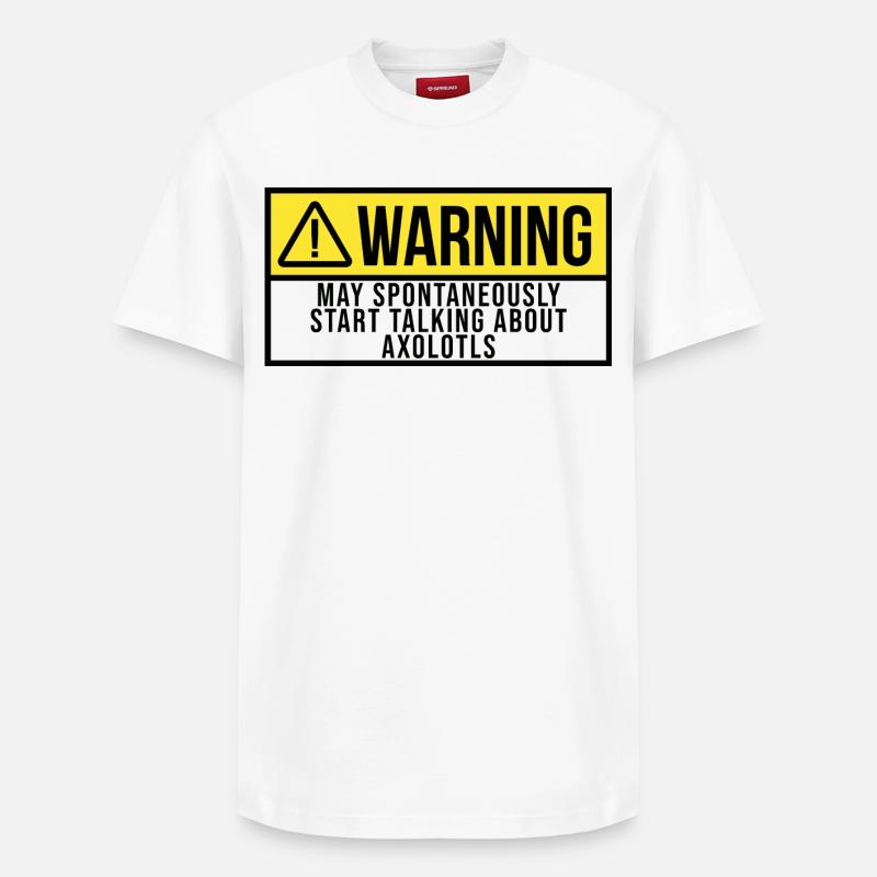 Axolotl - Relaxed Unisex Supima Cotton T-Shirt – von SPREAD - Weiß