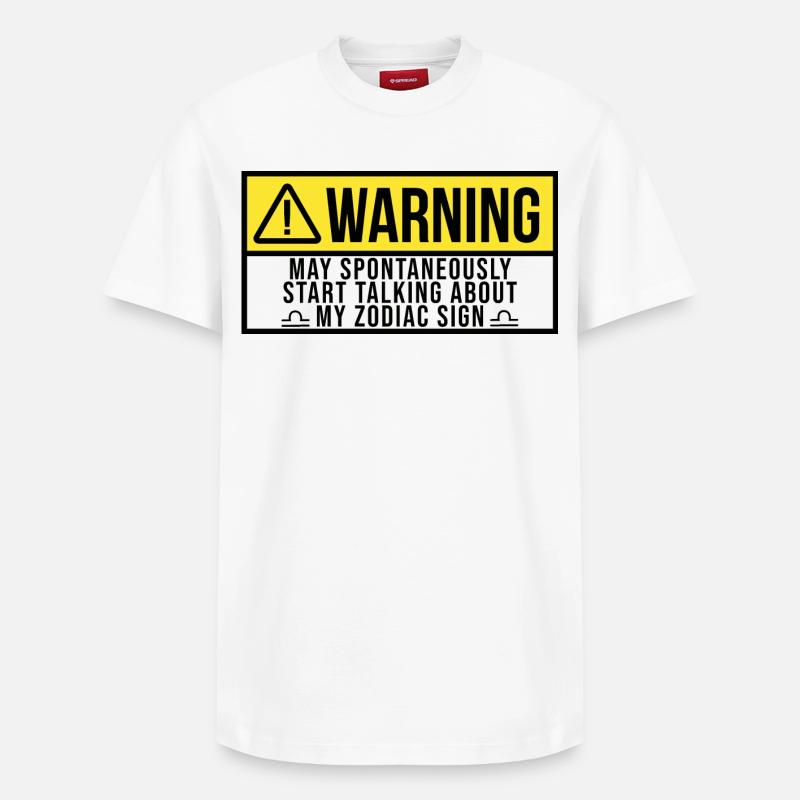 Libra - Relaxed Unisex Supima Cotton T-Shirt – by SPREAD - white